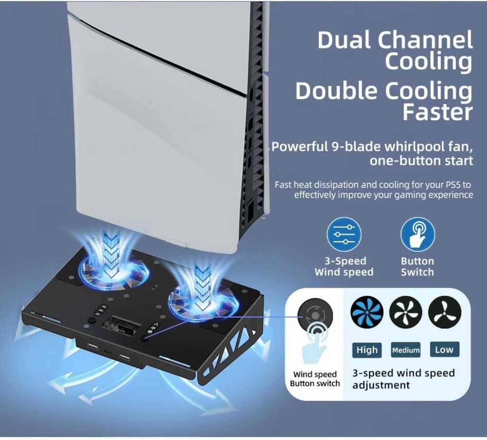 Multi-functional Wall-mounted Cooling Brackets For P–5 disc & digital / P-5 slim