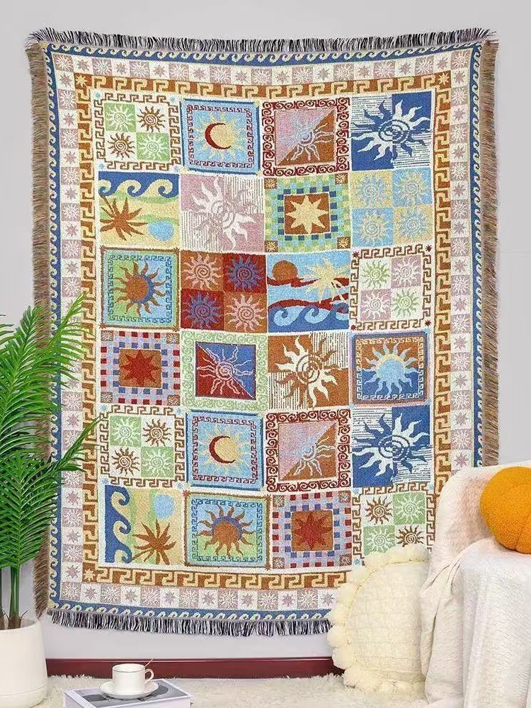 Multi-Functional Camping Blanket: INS Style for Home & Sofa