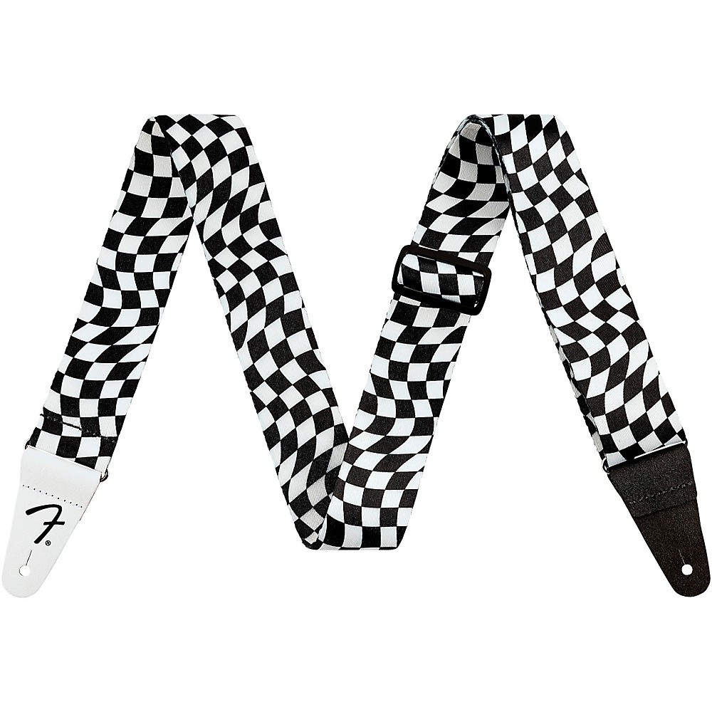 Fender Polyester Guitar Strap Wavy Checkerboard