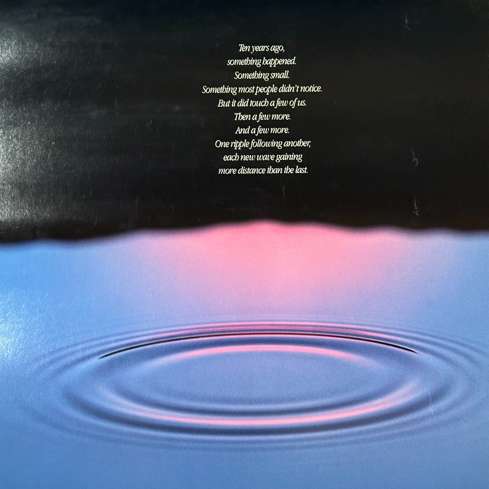 SUPER RARE _ APPLE COMPUTER 10th ANNIVERSARY RIPPLE POSTER _ AUTHENTIC _ 1987