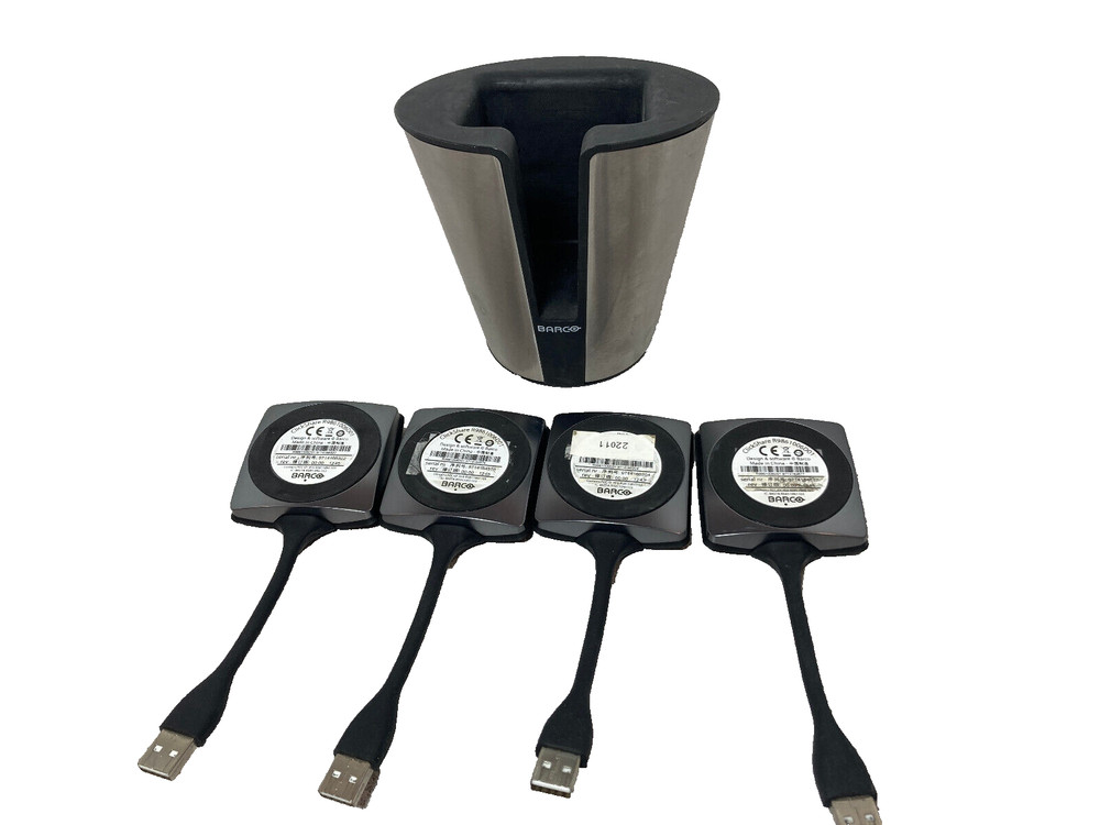 Barco Clickshare Tray and Four Clickshare Buttons  R9861006D01 USB Button