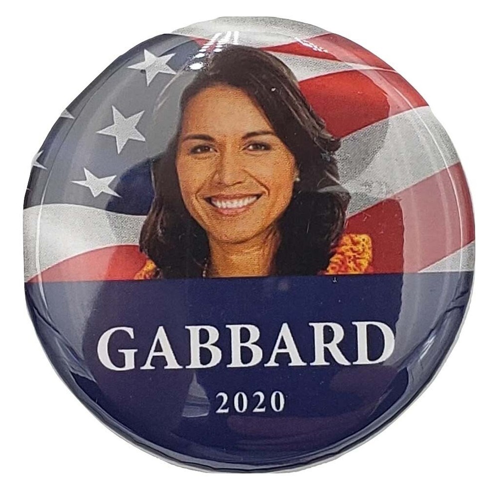 2020 Tulsi Gabbard Demcoratic Campaign Button