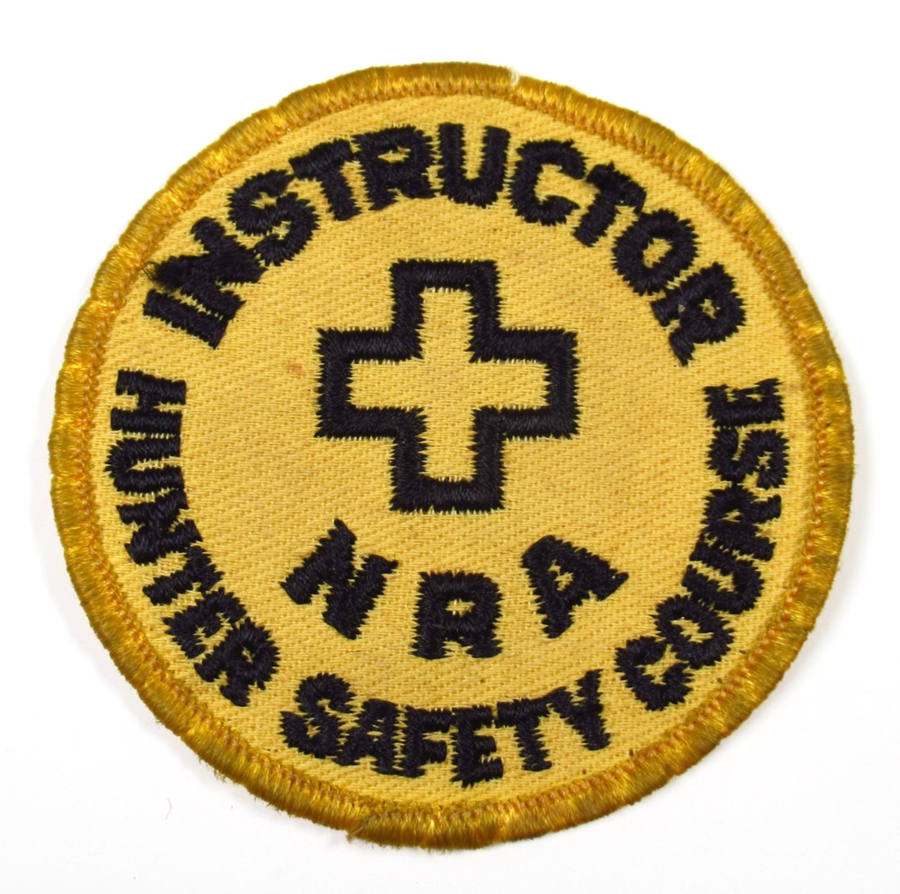 Vintage NRA Hunter Safety Instructor patch embroidered sew on