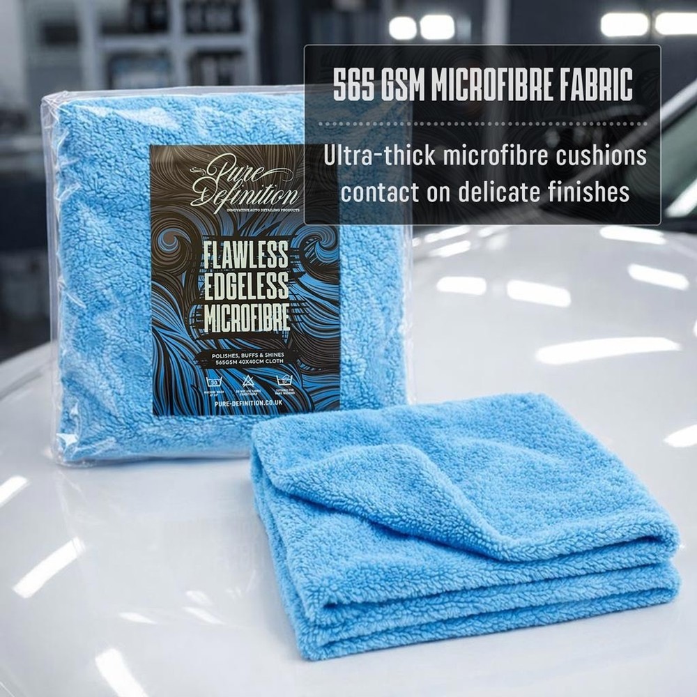 Edgeless Microfibre Cloths 50 Pack Plush Microfiber Car Detailing PureDefinition