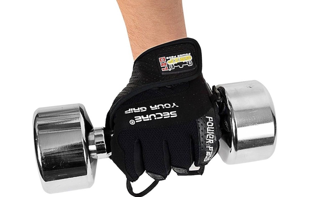 Grip Power Pads Weight Lifting Gloves 2017 Tips Gloves (Medium)