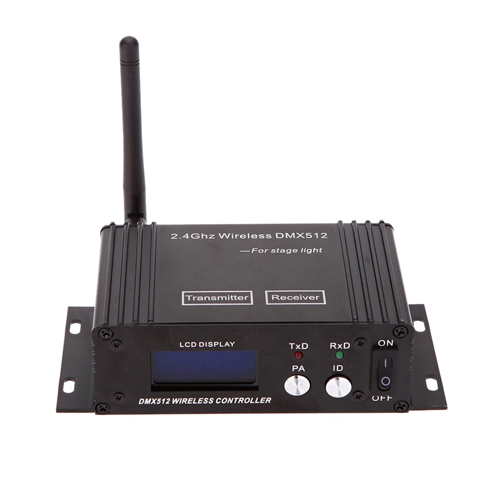 2.4G DMX512 Wireless Controller Transmitter Receiver LCD Display for Stage Light