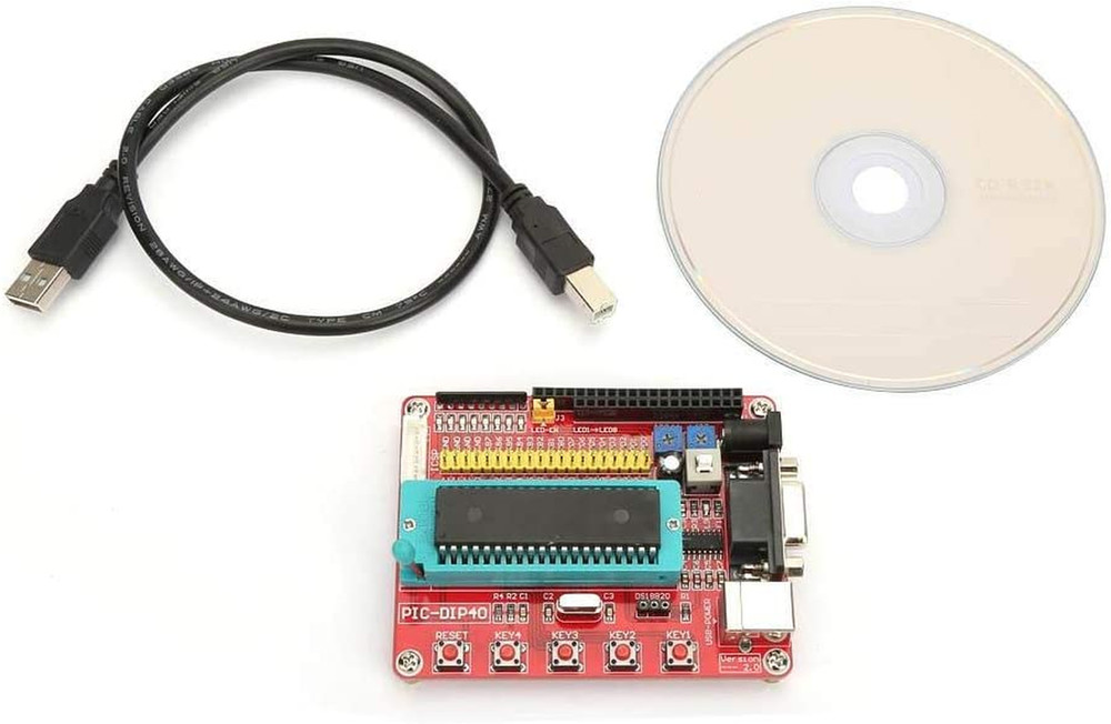 Microchip Learning Development Board, PIC16F877A Microcontroller Learning Board
