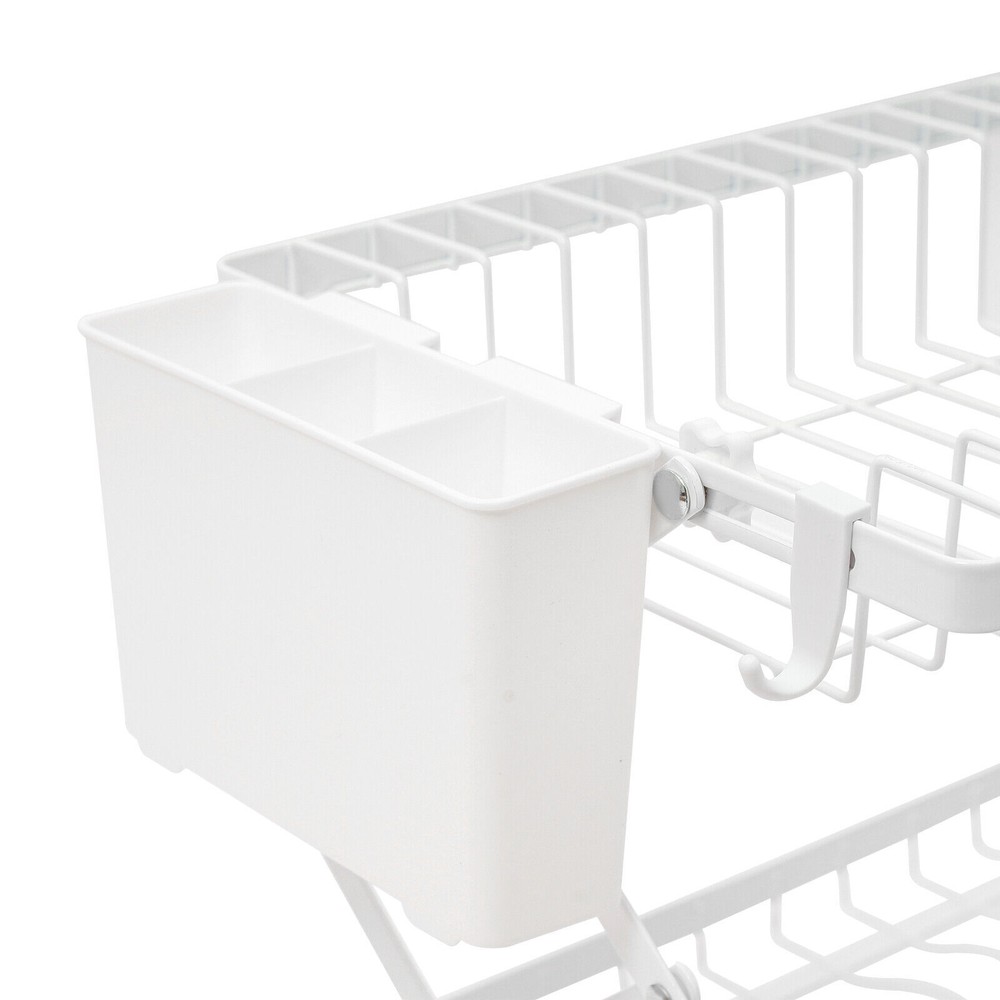 2 Tier Dish Drying Rack for Kitchen, Foldable Dish Drying Rack, Dish Drying Rack