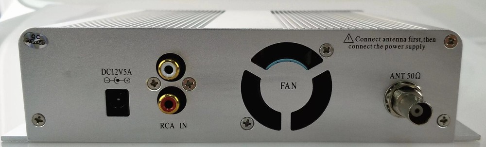 DC12V 5A 15W/ 25W FM Radio Transmitter Stereo PLL Broadcast Station 88-108MHz