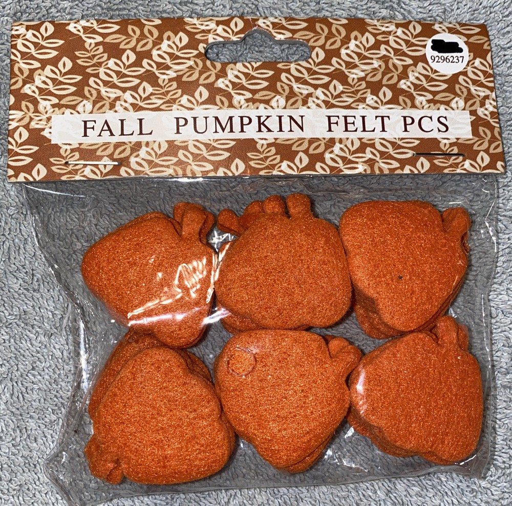 Fall Pumpkin Felt Pieces NIP