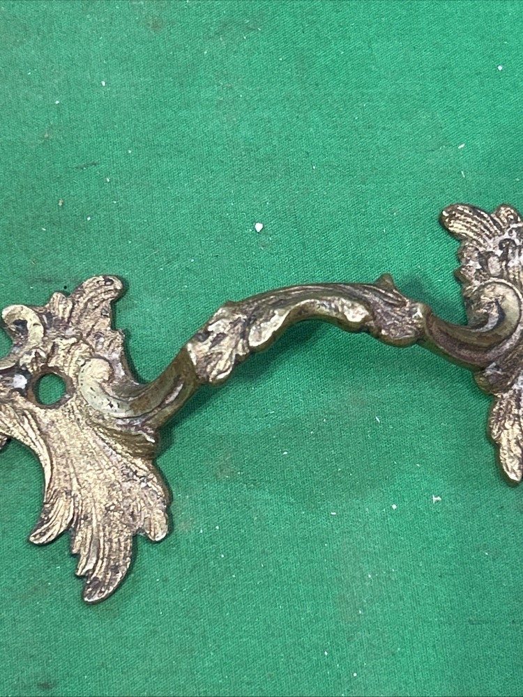 Vintage Pull French Provincial Drawer Pull 7 3/4” Long 4" Center