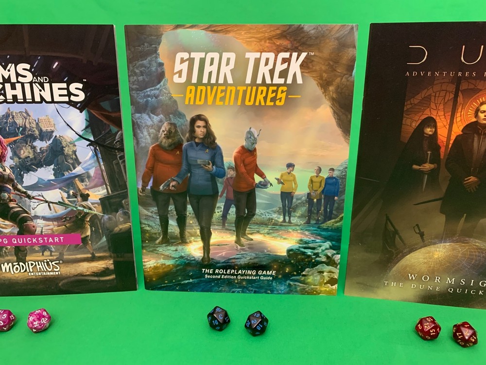 2D20 RPG Quickstart Bundle - Star Trek 2E, Dune, Dreams & Machines | Modiphius