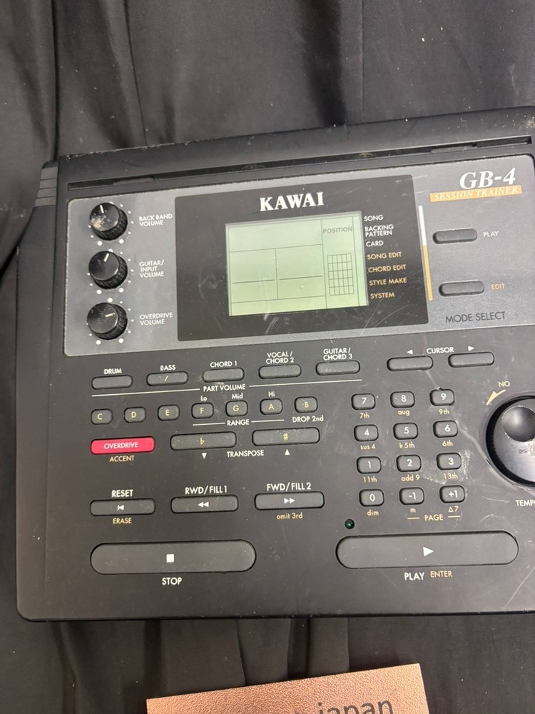 KAWAI GB-4 Session Trainer Backing Band Generator for Guitar Practice Untested