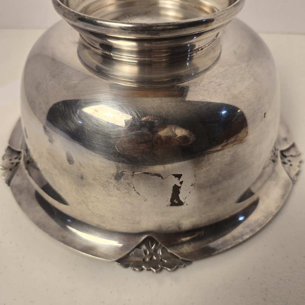 VTG Fisher Silversmith Bowl Silver Plate EPC #K 264 - 10 in Dia 5 in Tall