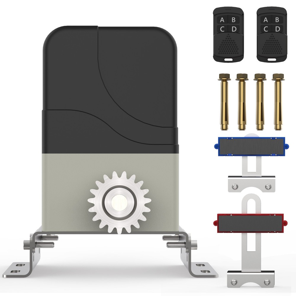 Blütezeit 900lb Automatic Sliding Gate Opener Rack Driven w/ Nylon Racks