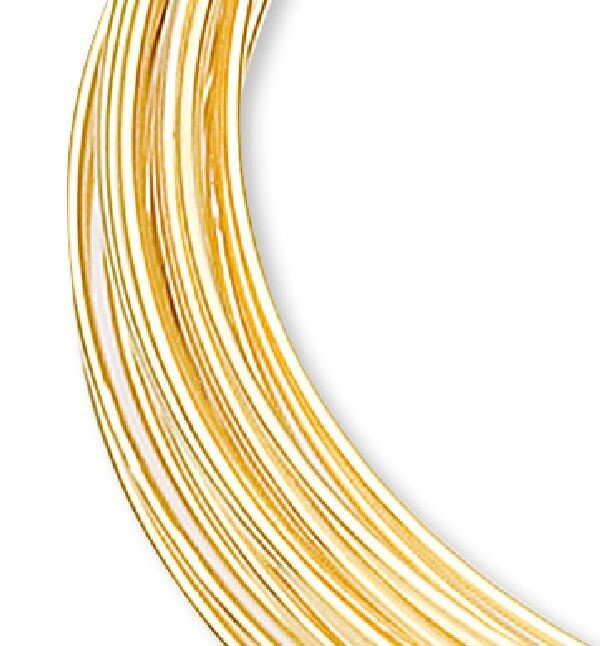 Memory Wire, 1 Oz (70 Loops) Gold Plated 2 1/2" Round Memory Wire Bracelets