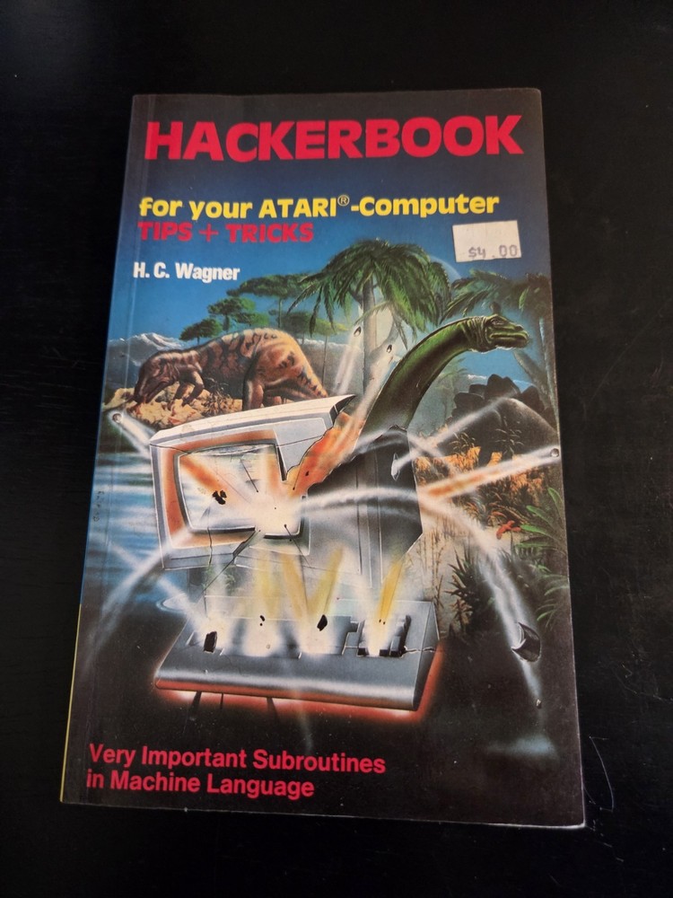 Hackerbook For Your Atari Computer Tips & Tricks HC Wagner 1983 First Edition