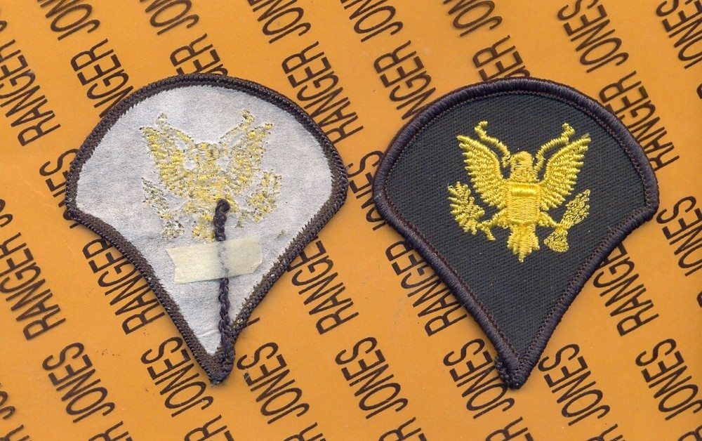 US Army Enlisted E-4 Specialist Fourth Class A SPEC-4 patch set ~3" Medium m/e