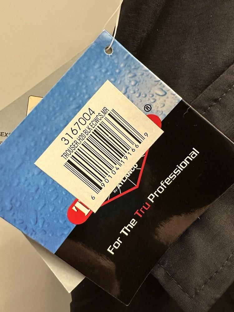 Tru-Spec H2O Proof ECWCS Pants - Black - Medium Regular NWT