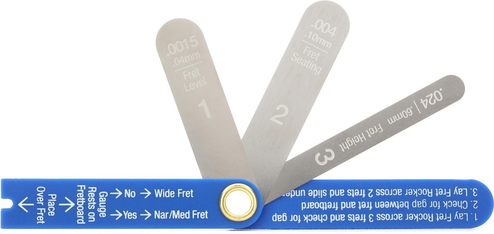 MusicNomad MN840 Precision Fret Gauge Tool (5-pack) Bundle
