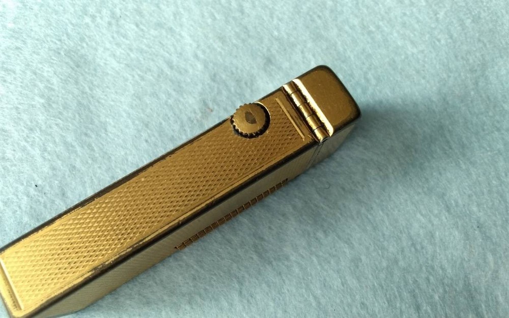 Dunhill Rollagas Early Model Gold Lighter Working Condition