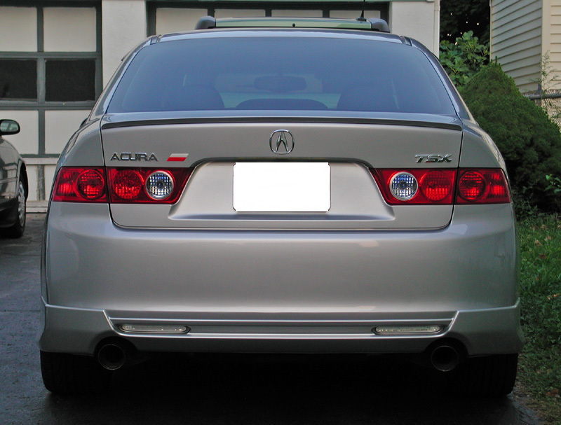 JDM CLEAR Rear Bumper Reflector For 04-08 Acura TSX / Honda Euro Accord CL7