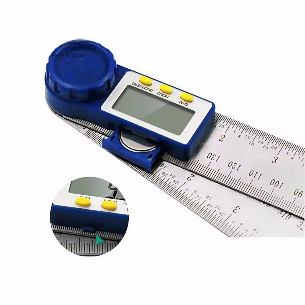 Digital Angle Finder Protractor Zeroing and Locking Function, 7-Inch Angle Ruler
