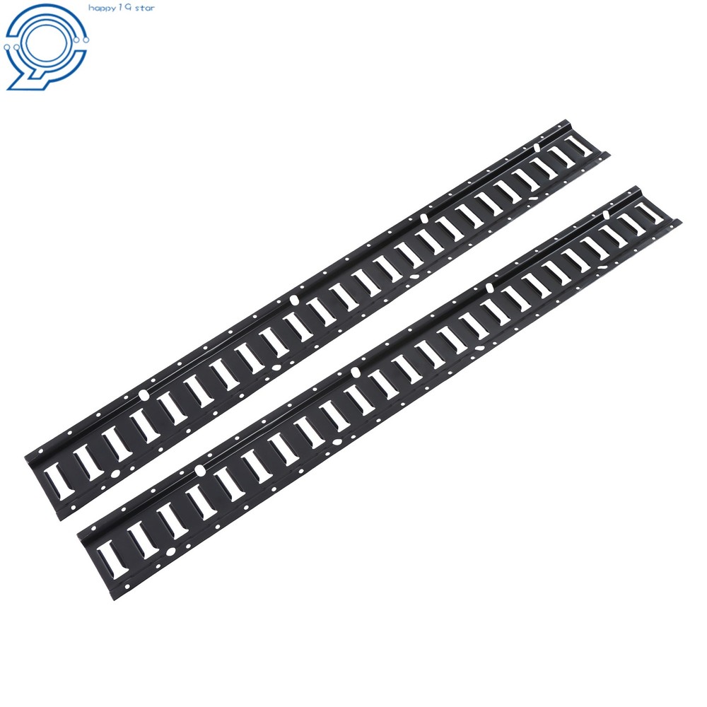 2 Pack 4' E Tie Down Rail Kit For Cargo Trailers Power Coated E-Tracks