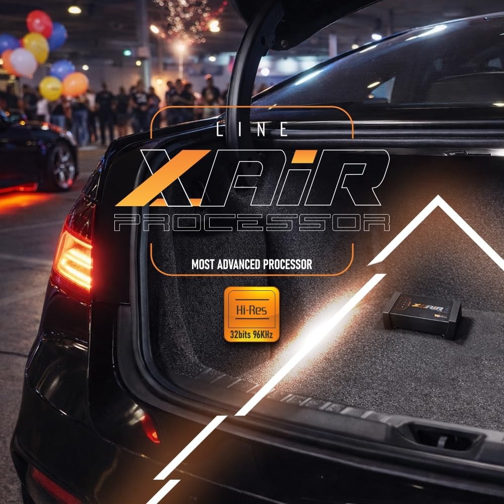 8-Channel Car Audio DSP Processor with Bluetooth, Equalizer & App Control