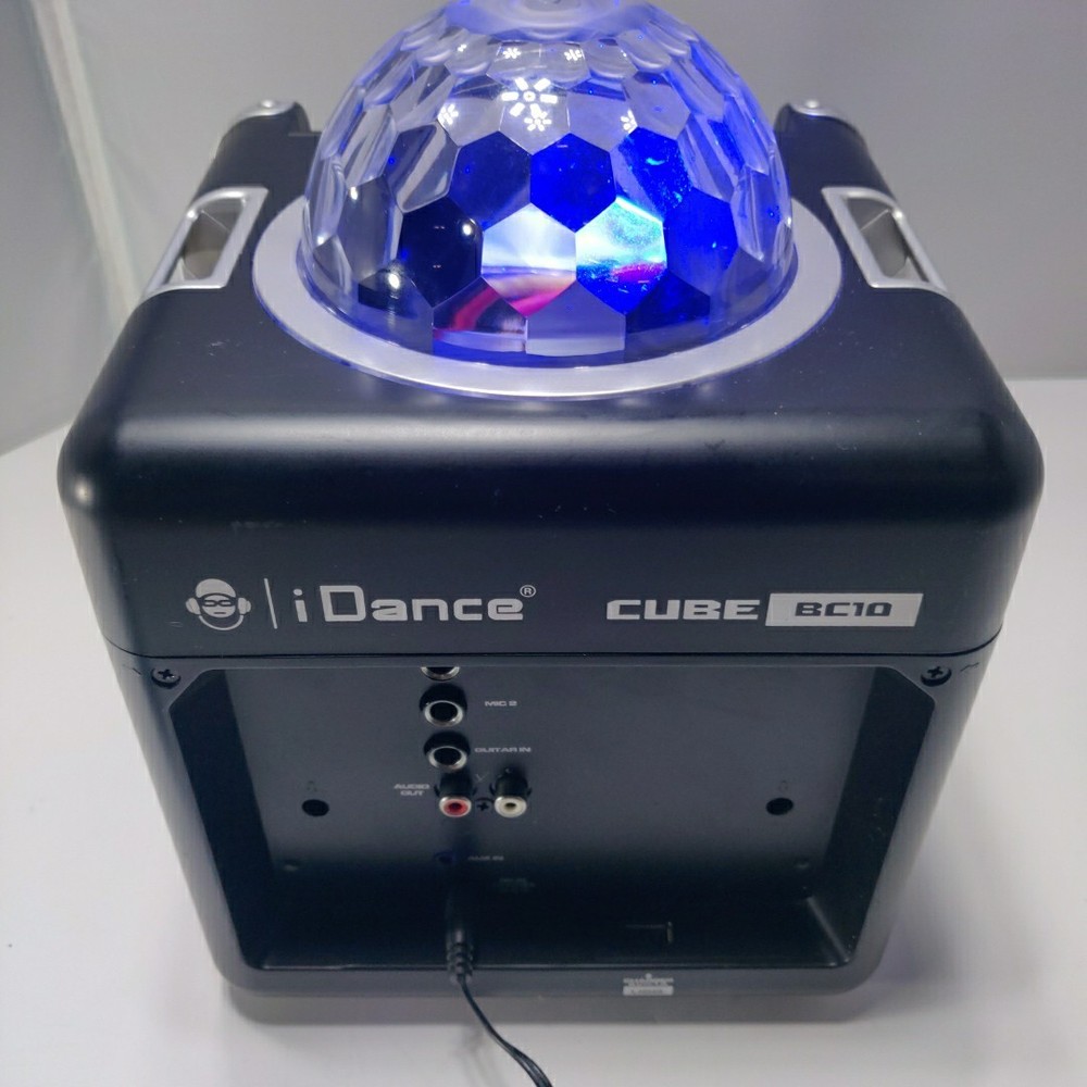 iDance Cube BC10 Karaoke System DISCO BALL LIGHTING with BlueTooth & USB