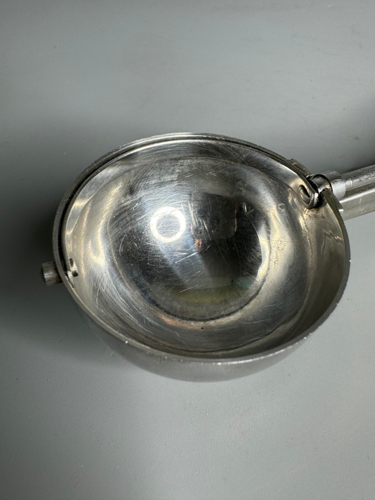 French vintage ice cream scoop kitchenware silver