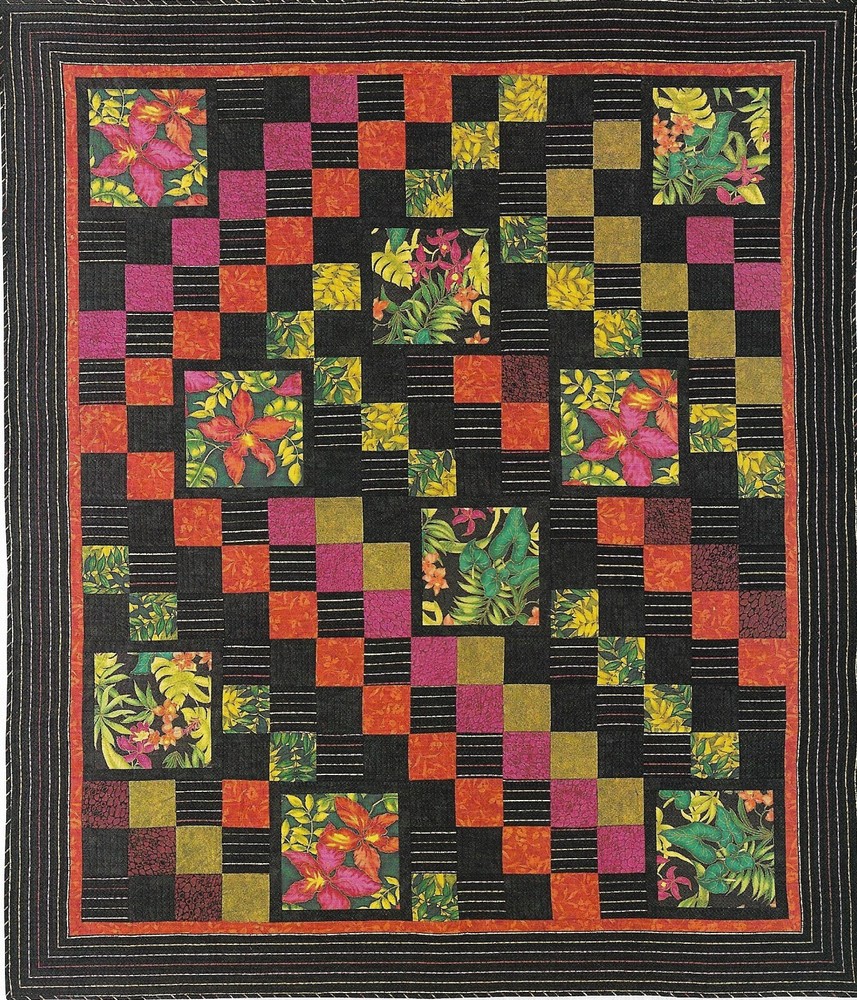 Caribbean Nights Quilt quilting pattern instructions