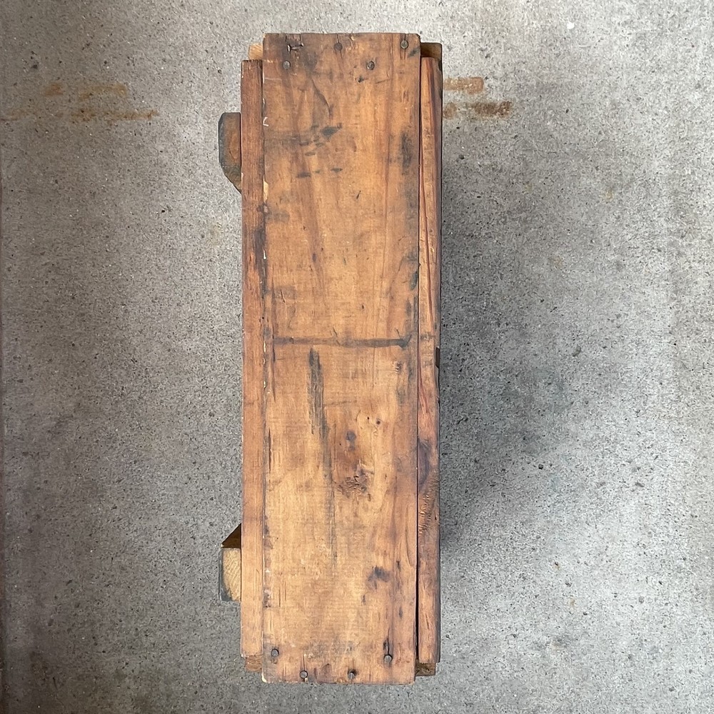 U.S. WWII World War Dated Haversack Demolition Explosive Wood Crate / Box & Lid