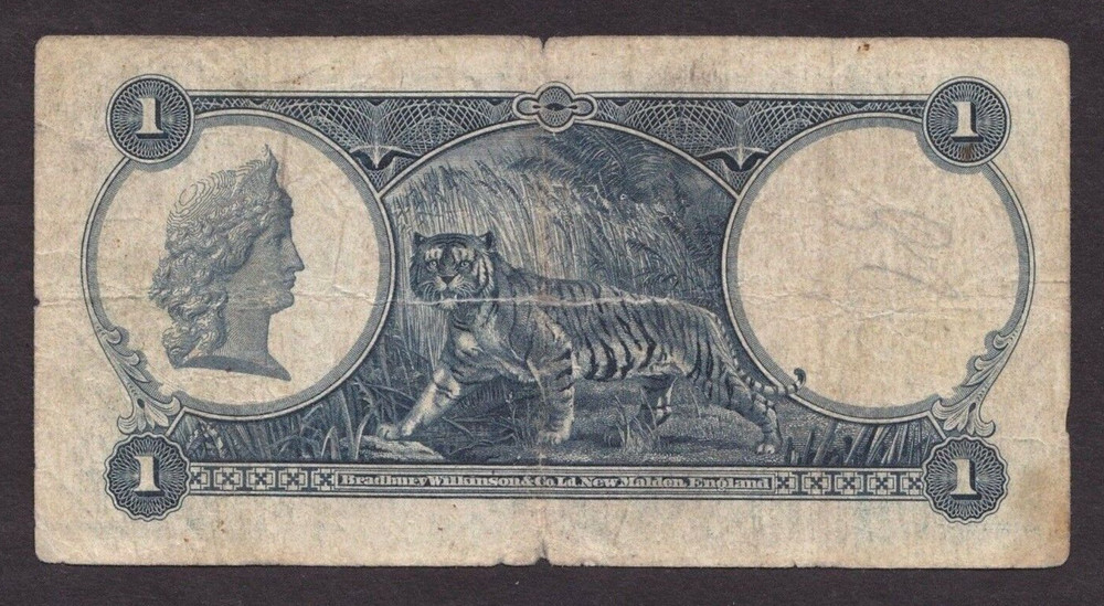 Straits Settlements 1 dollar P-16b 1935 G+/VG