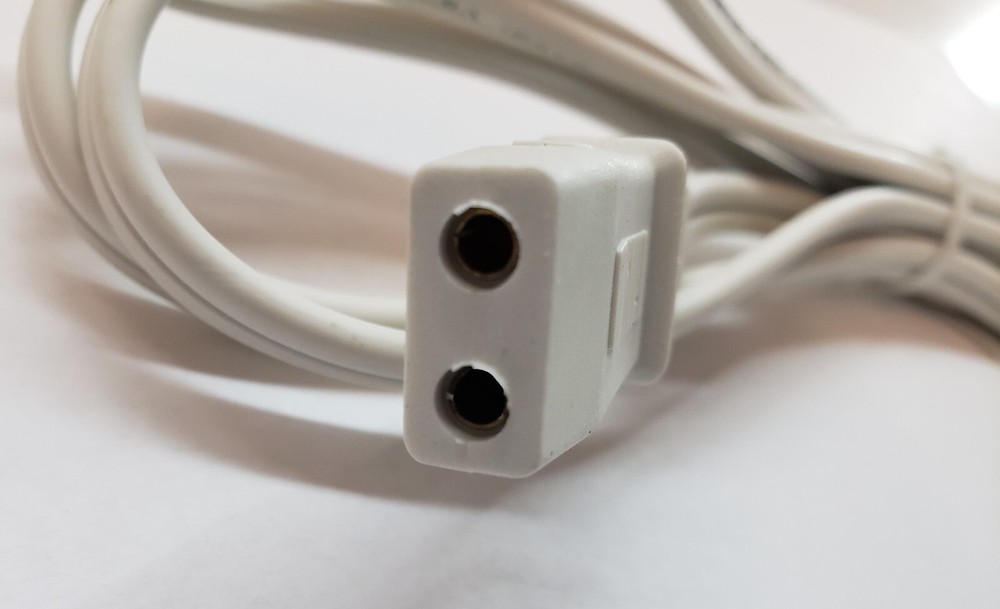 Replacement 6ft Power Cord for Vintage Adding Machine 2-Prong Pin Rectangle Plug
