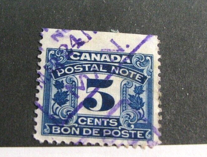 Canada Postal Note Stamp FPS7 Used H321