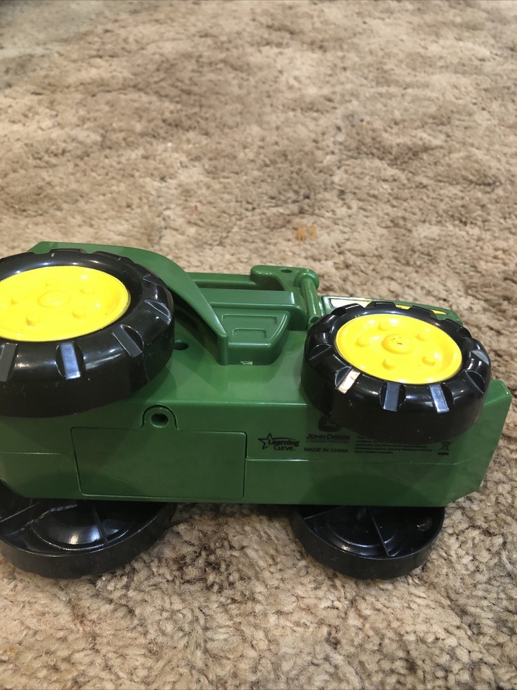 John Deere Learning Curve Kids Tractor Flashlight Night Light w/ Engine Sound