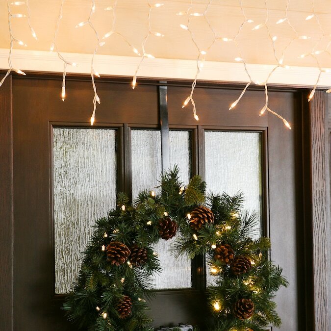 GE String-A-Long 300-Count Constant Clear Mini Incandescent Icicle Lights