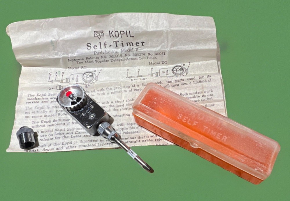 Kopil Self-Timer Model II with Case & Instructions Vintage Camera Accessory