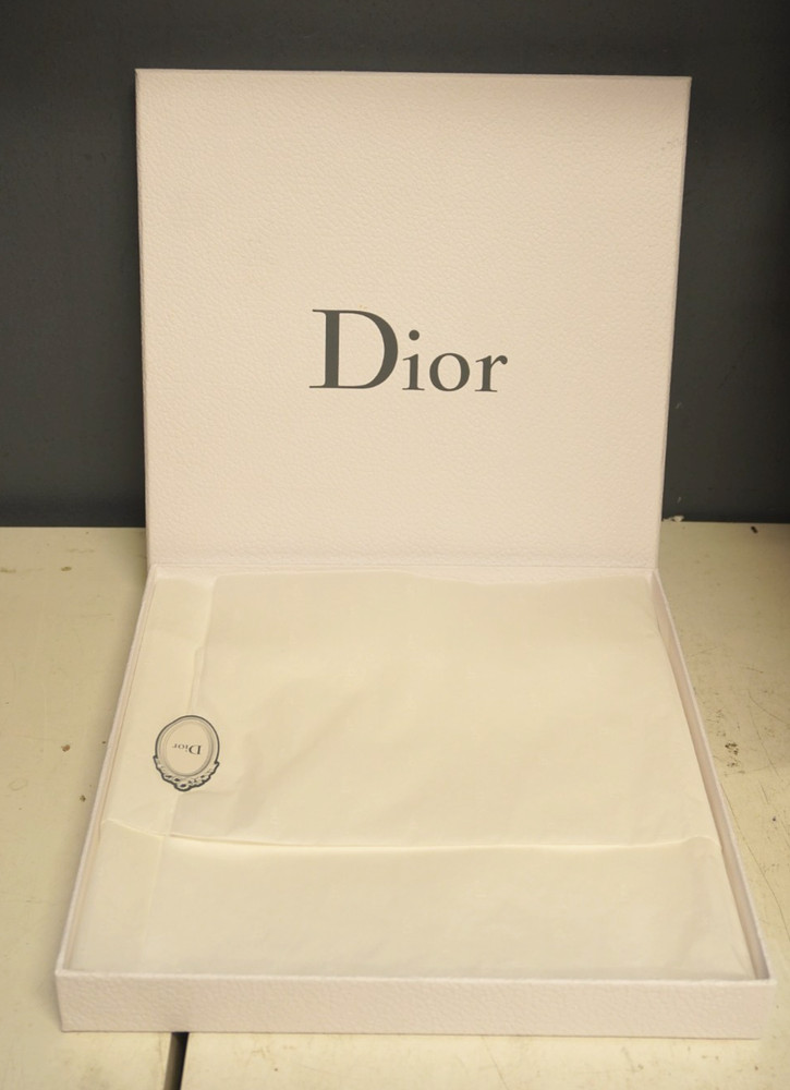 Dior White Gift Box SET (3) With Bow, Tissue, Ribbon