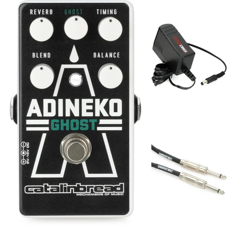 Catalinbread Adineko Ghost Delay Pedal with Power Supply and Cable