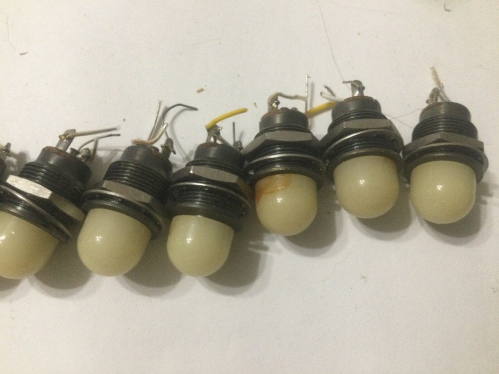 10 Vintage Indicator Panel Lights for Ampex, Altec and RCA Pannels.