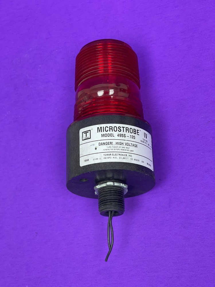 Tomar Electronics 495S-120 Red Microstrobe Flashing Light 120V tested