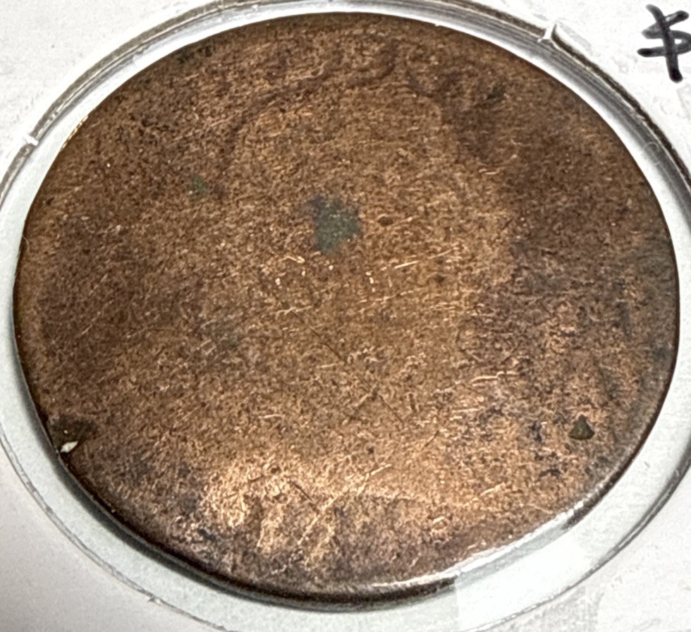 1797 Draped Bust Large Cent 1C US Coin (U25)