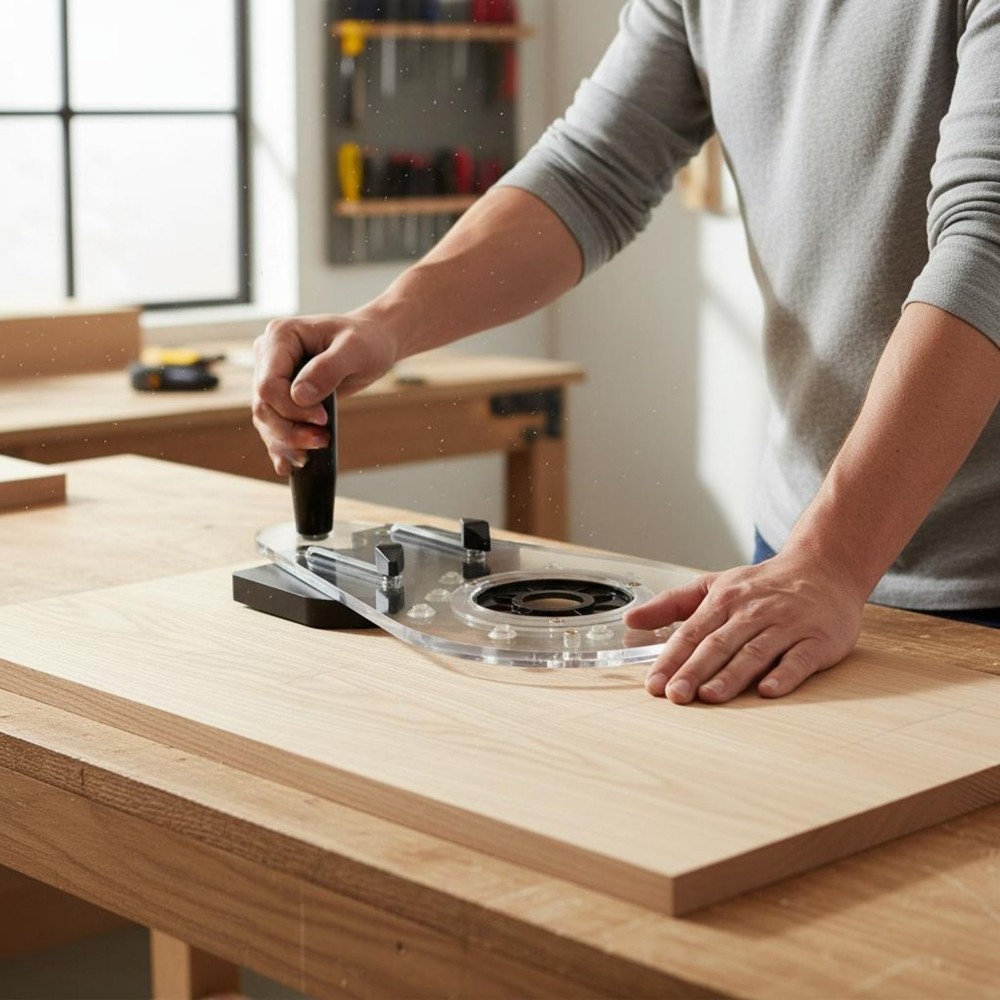 Router Base Plate Stable Function Carpentry Router Guide Adjustable