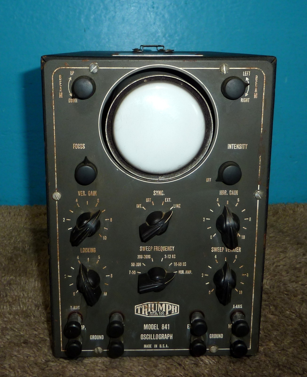 Navships OBL-3 Cathode Ray Oscillograph Oscilloscope Triumph for US Navy