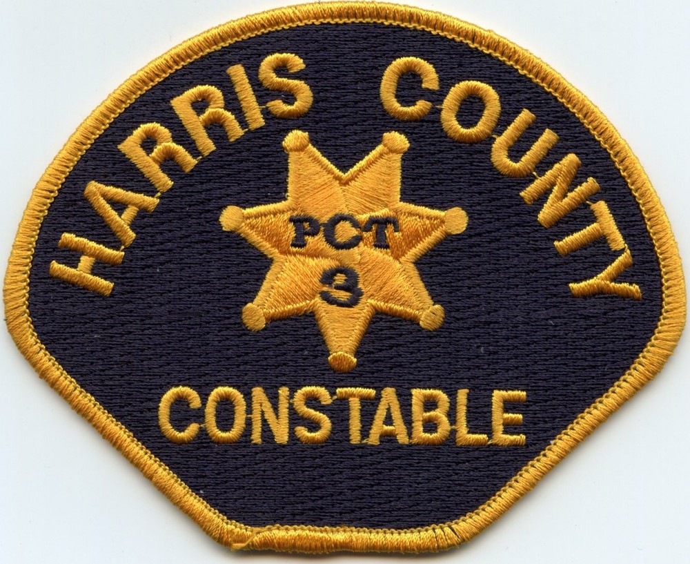 HARRIS COUNTY TEXAS TX dark background Precinct 3 CONSTABLE sheriff police PATCH