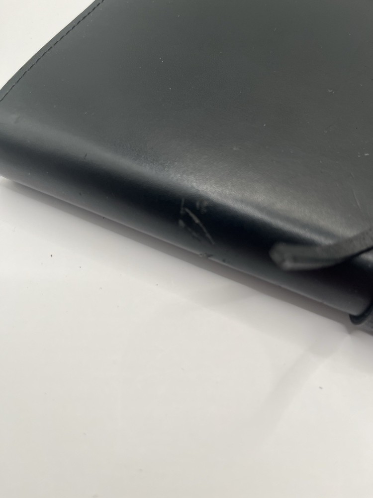Genuine Leather Notebook Black New
