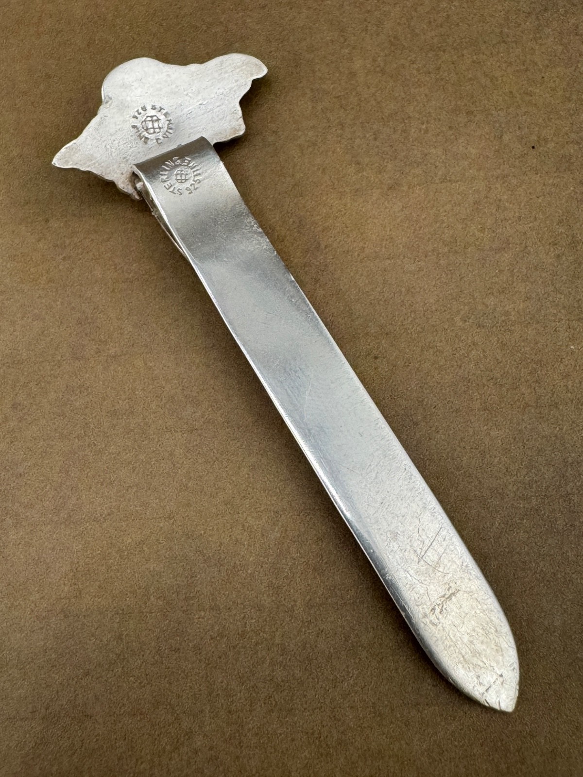 Unger Brothers Sterling Silver Cute Little Angel Book Mark 2.75" Long 6 grams