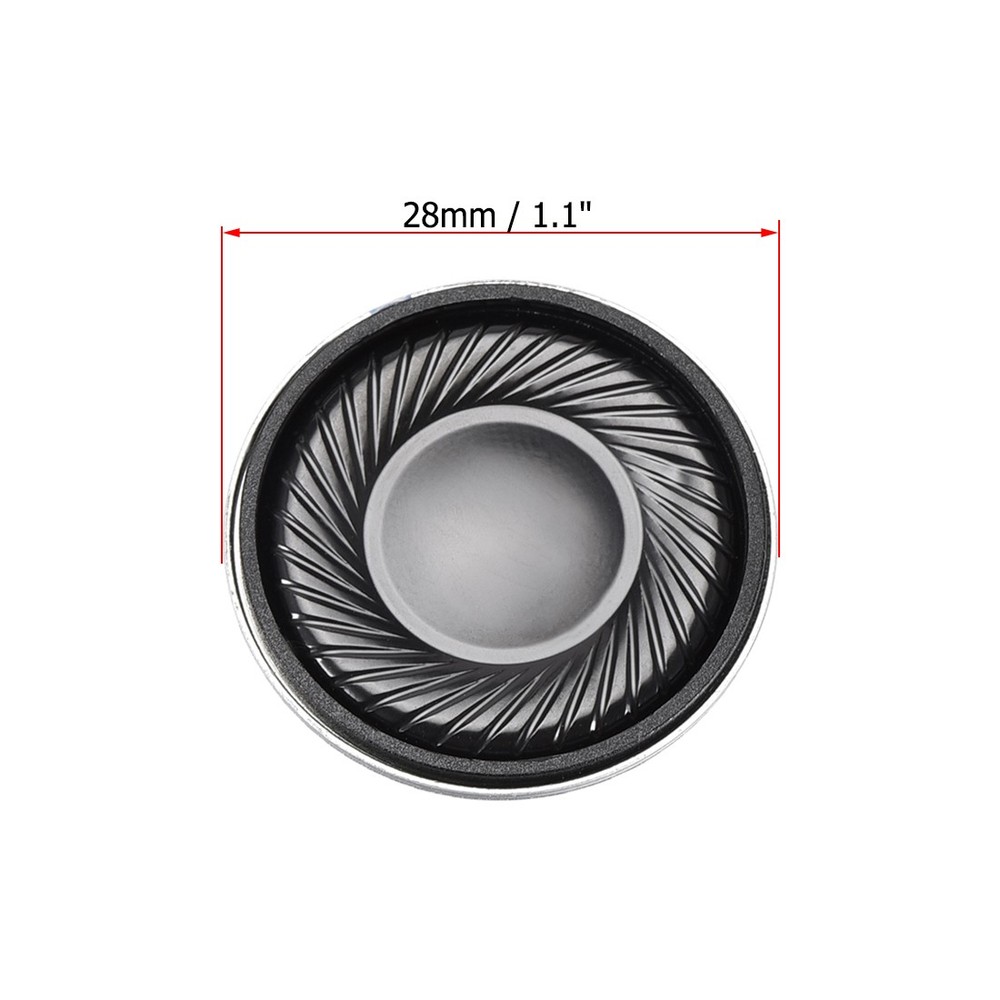 2W 8 Ohm Micro Internal Speaker Magnet Loudspeaker 28mm Dia 6pcs